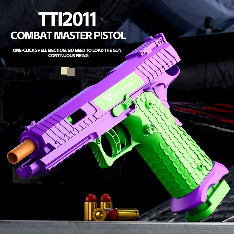 Toy Gun, Soft Bullet Toys Gun for Boys, Toy Foam Blaster, Empty Shell Ejecting Toy Gun Pistol 4