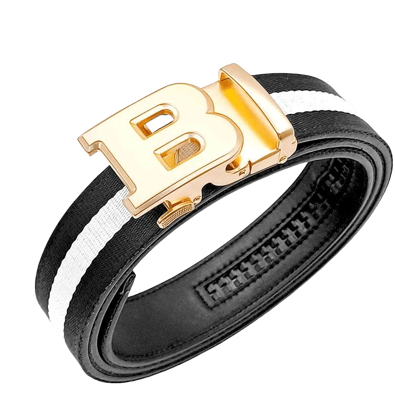 Hohe Qualität Luxus Marke Designer Leinwand Gürtel Männlichen Automatische Schnalle Männer gürtel Echtes Leder Gürtel für männer Strap für Jeans