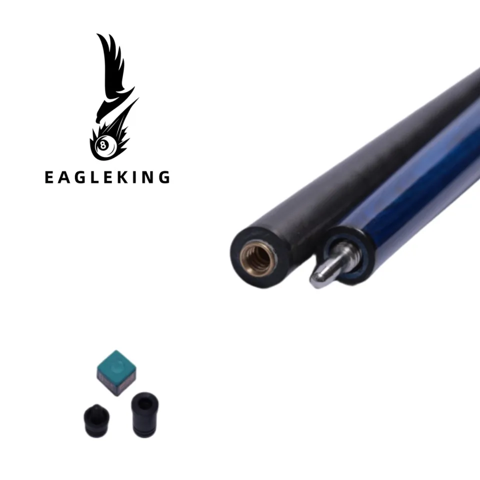 EAGLEKING Brand Carbon Fiber 1/2 Break Cue 12.9mm Tip Size Black