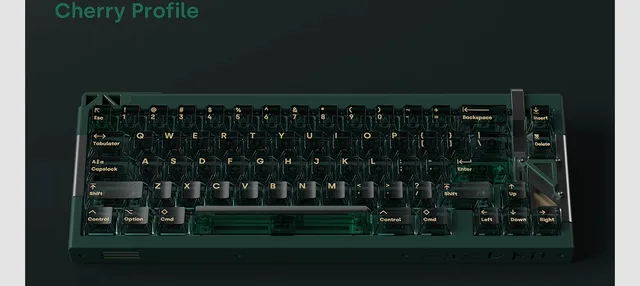 Deadline Airmallche Translucent Green Keycaps Cherry Profile High 