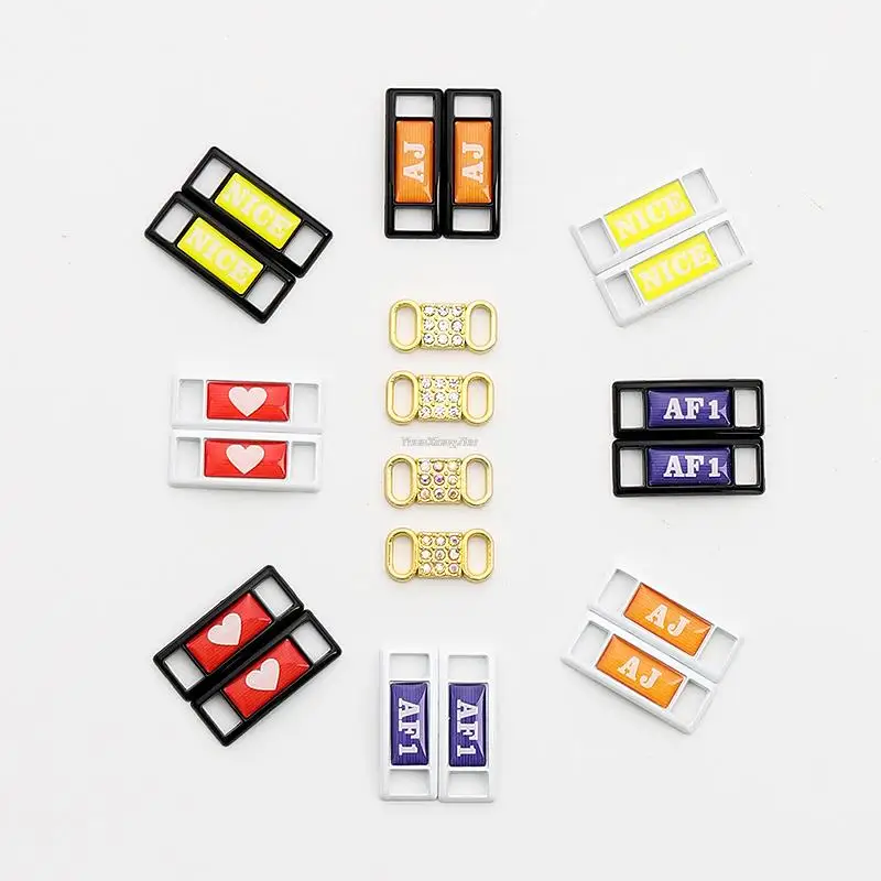 New AF1 Diamond Shoe Charms Fashion Laces Buckle Quality Metal