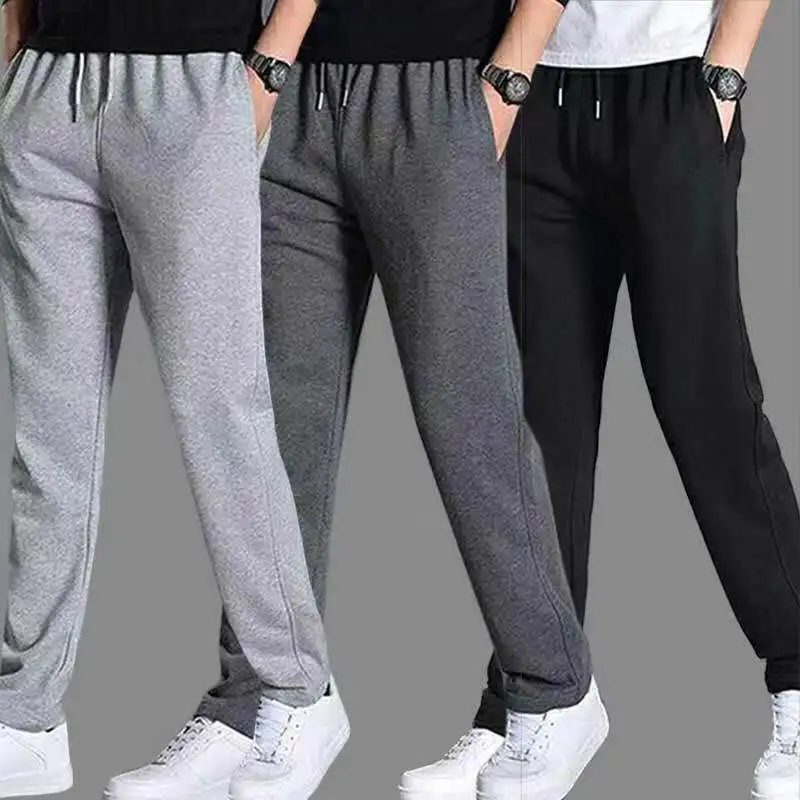 Men Straight Leg Casual Sports Pants Male Exercise Jogging Trousers Gym Sports Pantsdrawstring Design Suitable for Outdoor Wear