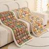 New Bohemian Pure Cotton Couch Cushion Universal for All Seasons Sofa Mat Home Mat Decor Non-slip Rectangular Seat Couch Cushion 3