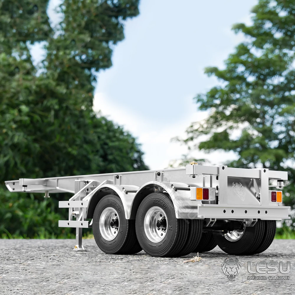 Lesu 20 Feet Metal Box Container RC Trailer Spare Part For 1/14 Tamiyaya Controlled Car Tractor Truck Diy Model Men Toy Th02024 3
