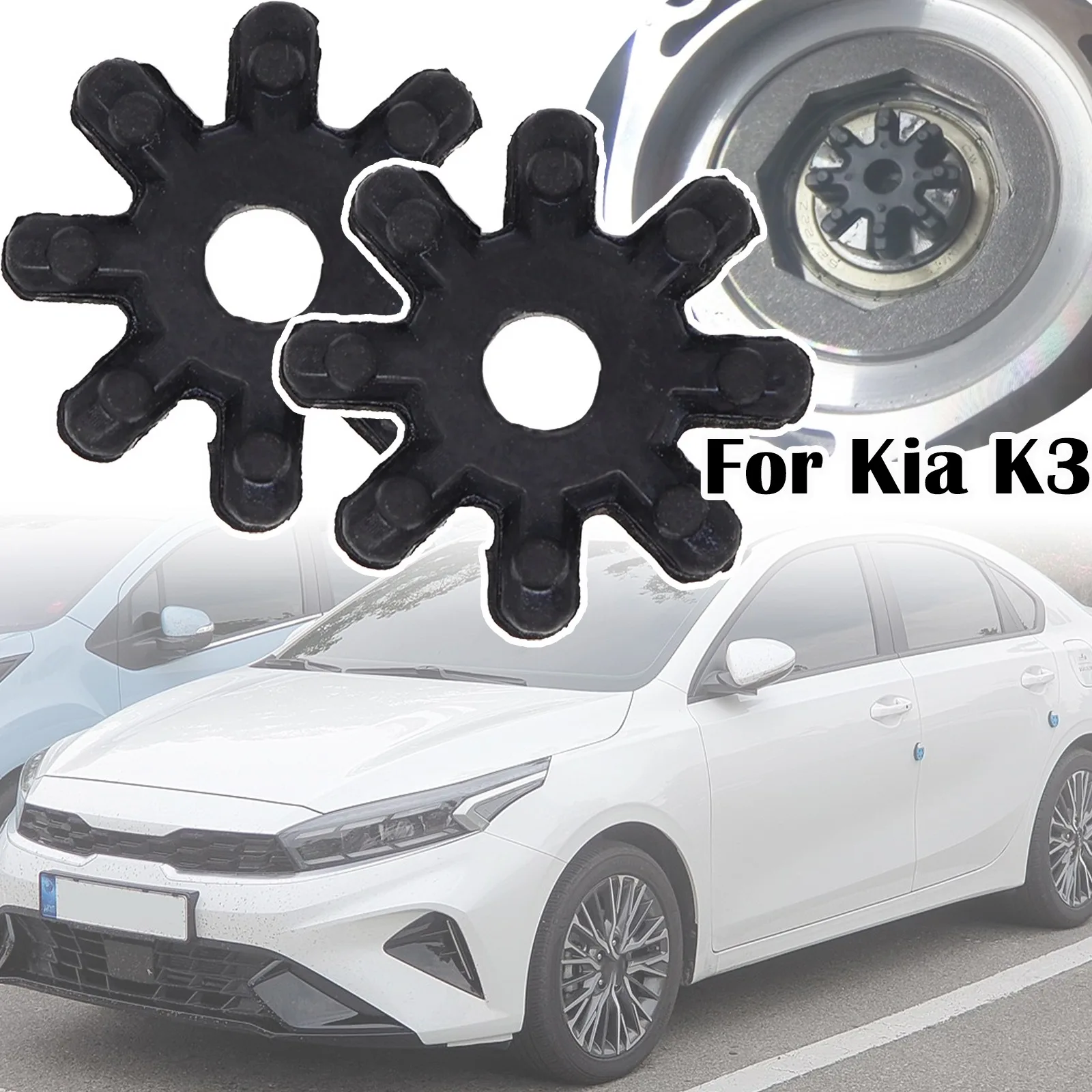 

4Pcs Car Flexible Steering Column Shaft Coupler Rubber Coupling For Kia K3 K5 Optima TF Cerato Forte 2012 2013 2014 Hyundai i45