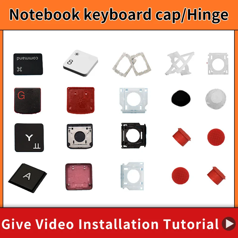 Keyboard Laptop For ASUS ACER HP DELL IBM Lenovo Xiaomi HUAWEI Samsung MSI LG Apple HASEE SONY Cap Keycap And Hinge Replacement