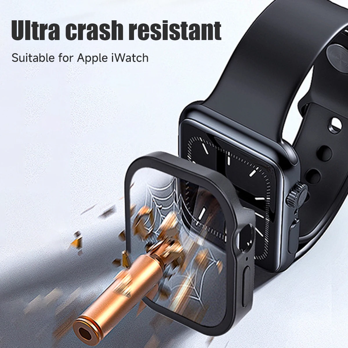 Premium Alloy All-Inclusive Metal Frame Case for Apple Watch - Aluminum Cover