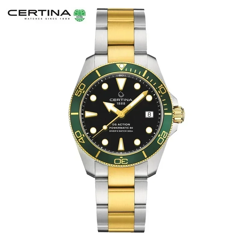 

2024 New Certina Sea Turtle Men's Watch Stainless Steel Quartz Watches Men Business Sports Watch Luxury Fashion Waterproof Watch