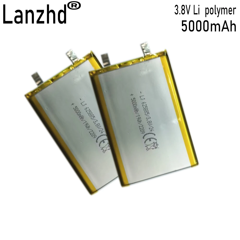 625885 5000mAh 3,7 V Lithium-Polymer-Akku Für GPS PSP DVD PAD 
