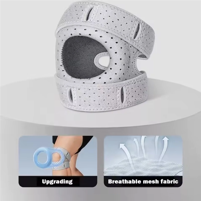 1 Patella Support Knee Pad PA Material Silicone Ring Men's and Women's Outdoor Sports Protective Equipment