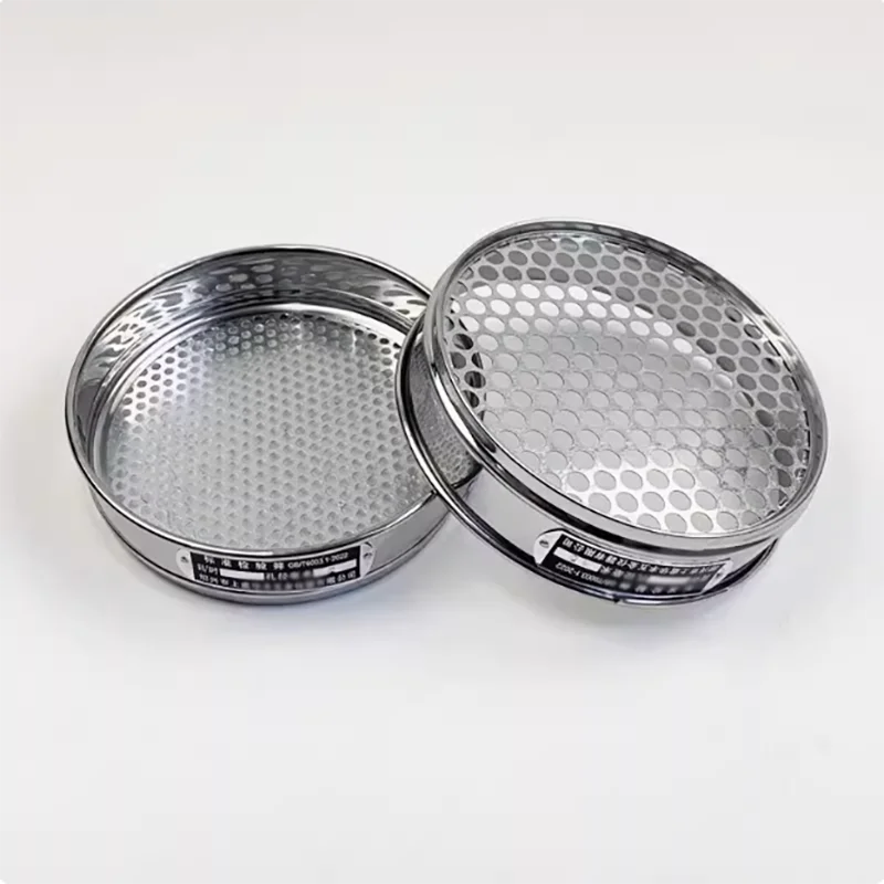 토양 체 세트 실험실 표준 테스트 체 원예 둥근 구멍 샘플 체 R20cm 조리개 0.075-60mm 뚜껑 및 바닥 11PCS