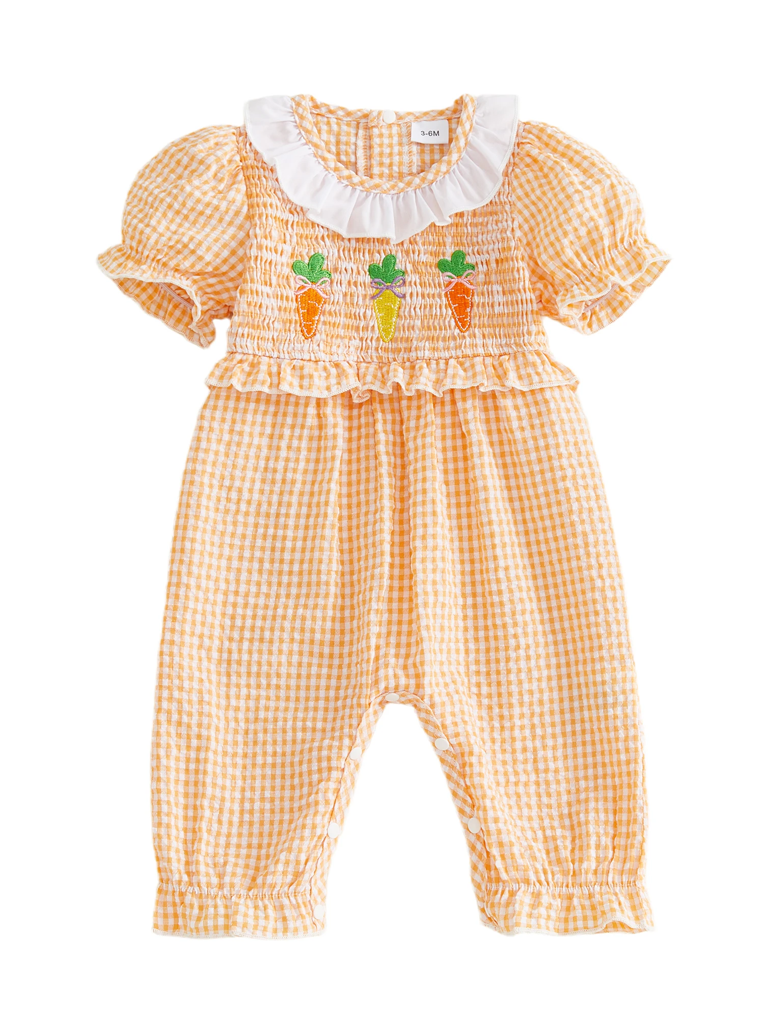 Girls Floral Ruffle Romper 2