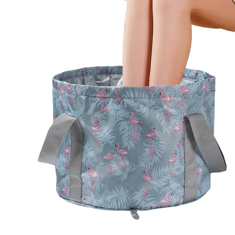 Foldable Foot Tub Portable Bath Bag Wash Basin Water Bucket Large Capacity Bathing Feet Massage