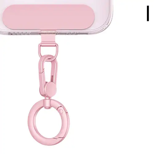 Metal Phone Lanyard Gasket Patch Rotatable Metal Buckle Hanging   Steel Clip Card Cord Tab Mobile Phone Accessories - Image 8