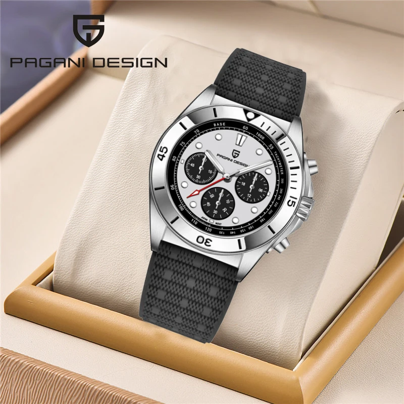 New PAGANI DESIGN Men's Quartz Watches Sapphire Luxury Chronograph Stainless Steel Waterproof Men's Watch Relogio Masculino 1705