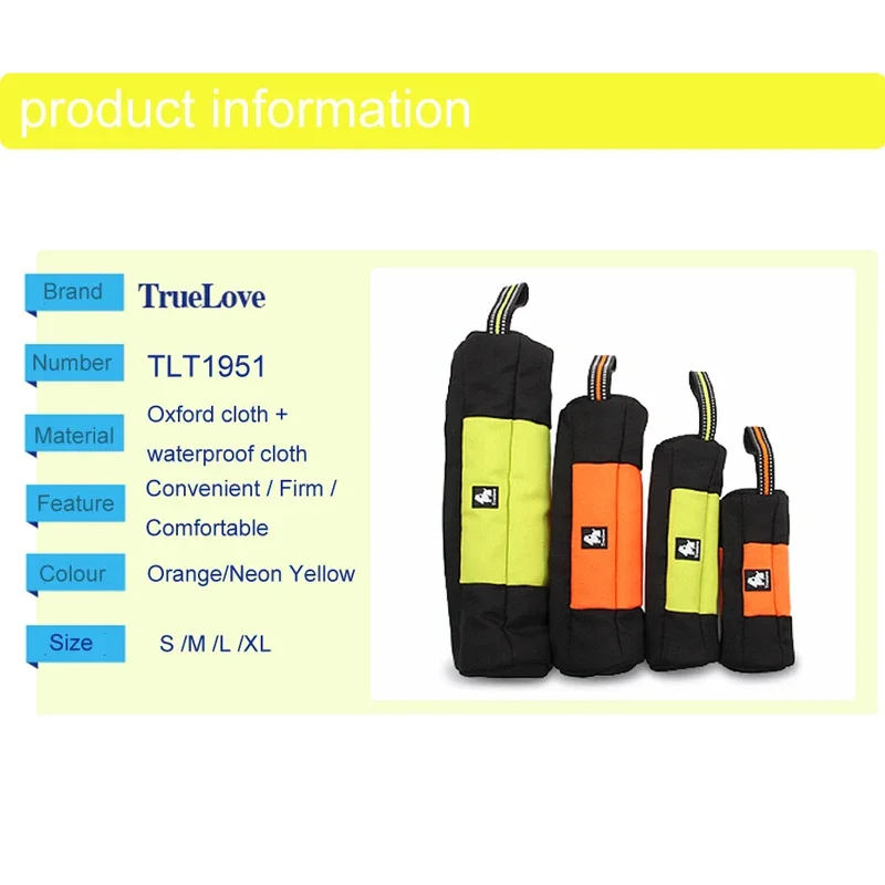 Pet Feed Snack Toys Bag Dispenser Reflective Waterproof Cloth Zipper Closure Easy To Carry Training Dog Product TLT1951 dog food feeder