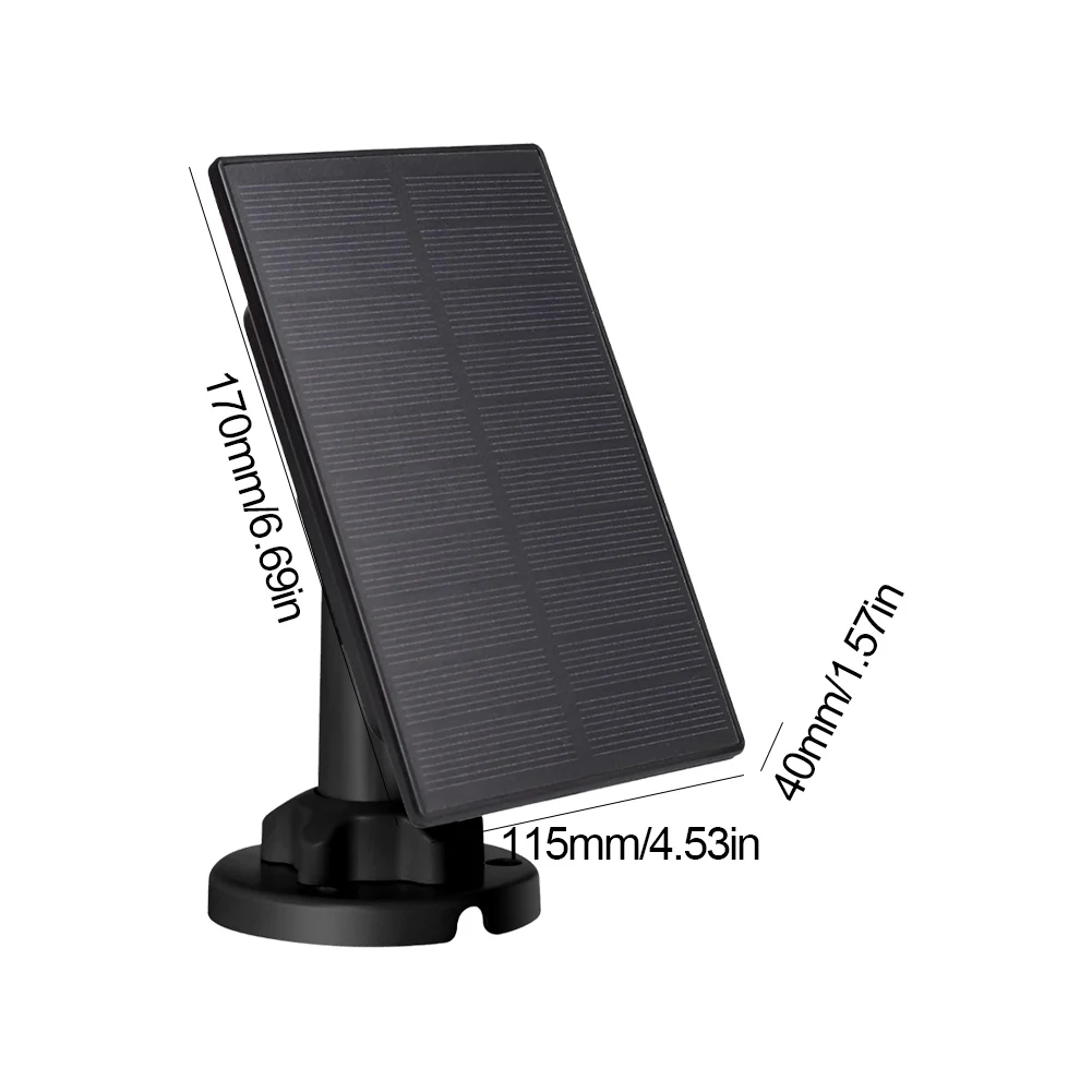 3W 12V/6V Solar Panel Charger Build-in 5000mAH Battery Solar Panel Kit Solar Battery Charger Kit for Hunting Camera/Deer Feeder