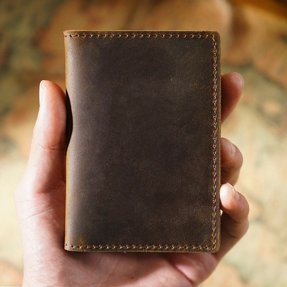Genuine Leather Credit ID Card Holder Unisex