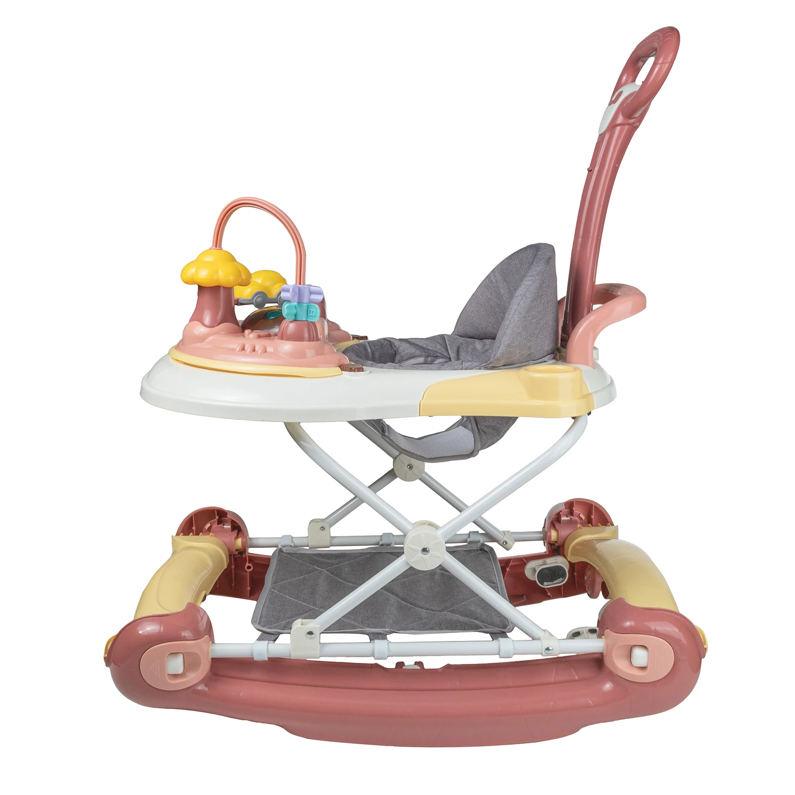 Baby Multi Functional Comfortable Walker With Awning And Safety
