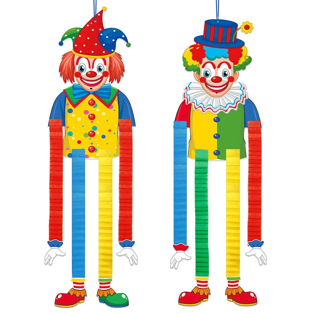 Carnival Honeycomb Pendant Photo Booth Props Circus Photo Props Photobooth Popcorn Decoration Circus Clown Nose For Party 2Pcs