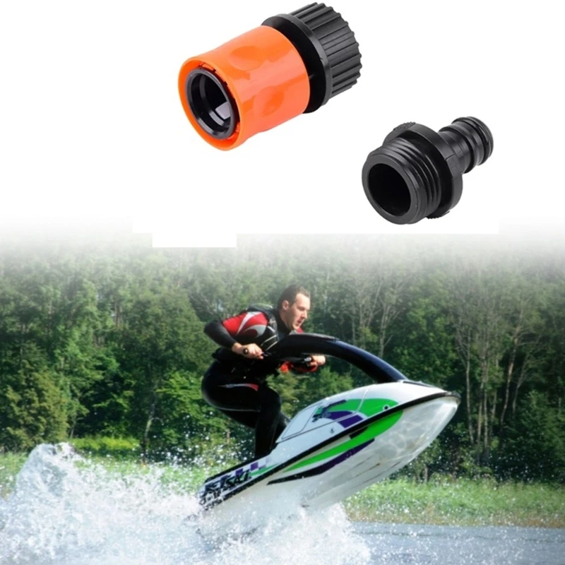 Multiple Use Water Hose Pipe Connector Adapter Sea Doo BRP Easy Jet Sprays Control Boating & Outdoor Cleaning flush hose fitting sea doo fitting