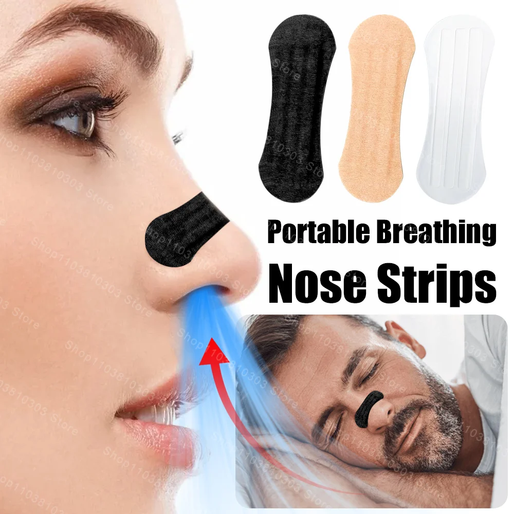 10/100Pcs Breathing Nasal Strips Anti Snoring Nose Strips Right Way Stop Snoring Sleeping Aid Device Easier Breath Improve Sleep 1