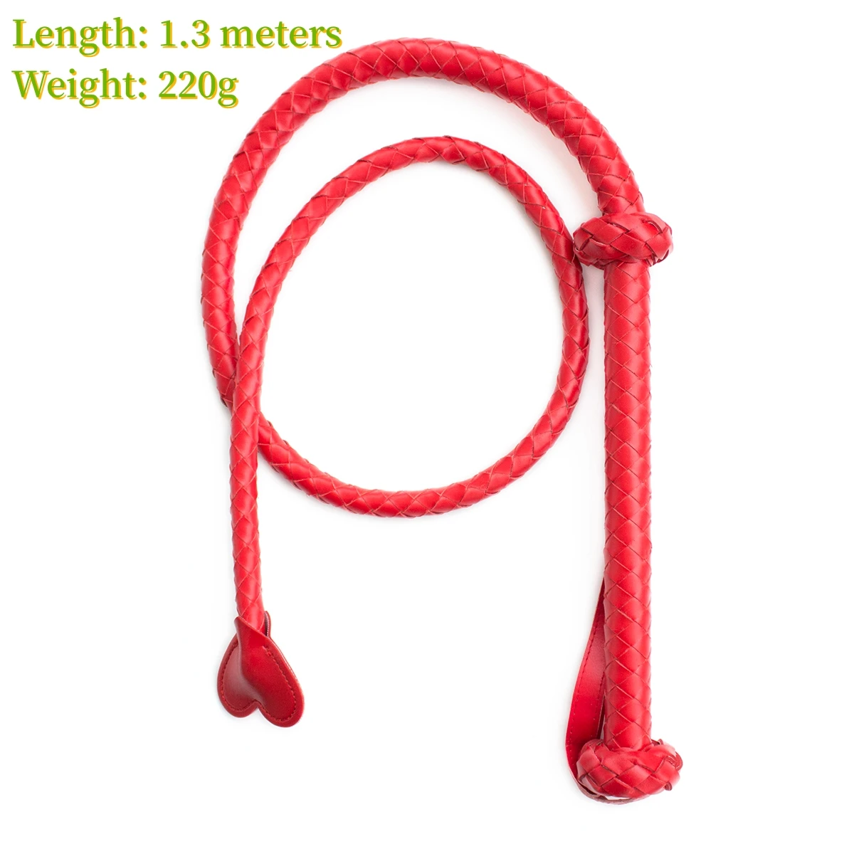 

VaHppy Erotic Horsewhip 1.3M 220G PU Braided Sex Toys for Couples SM BDSM Love Whips 3colors Queen Conditioning Stage Performanc