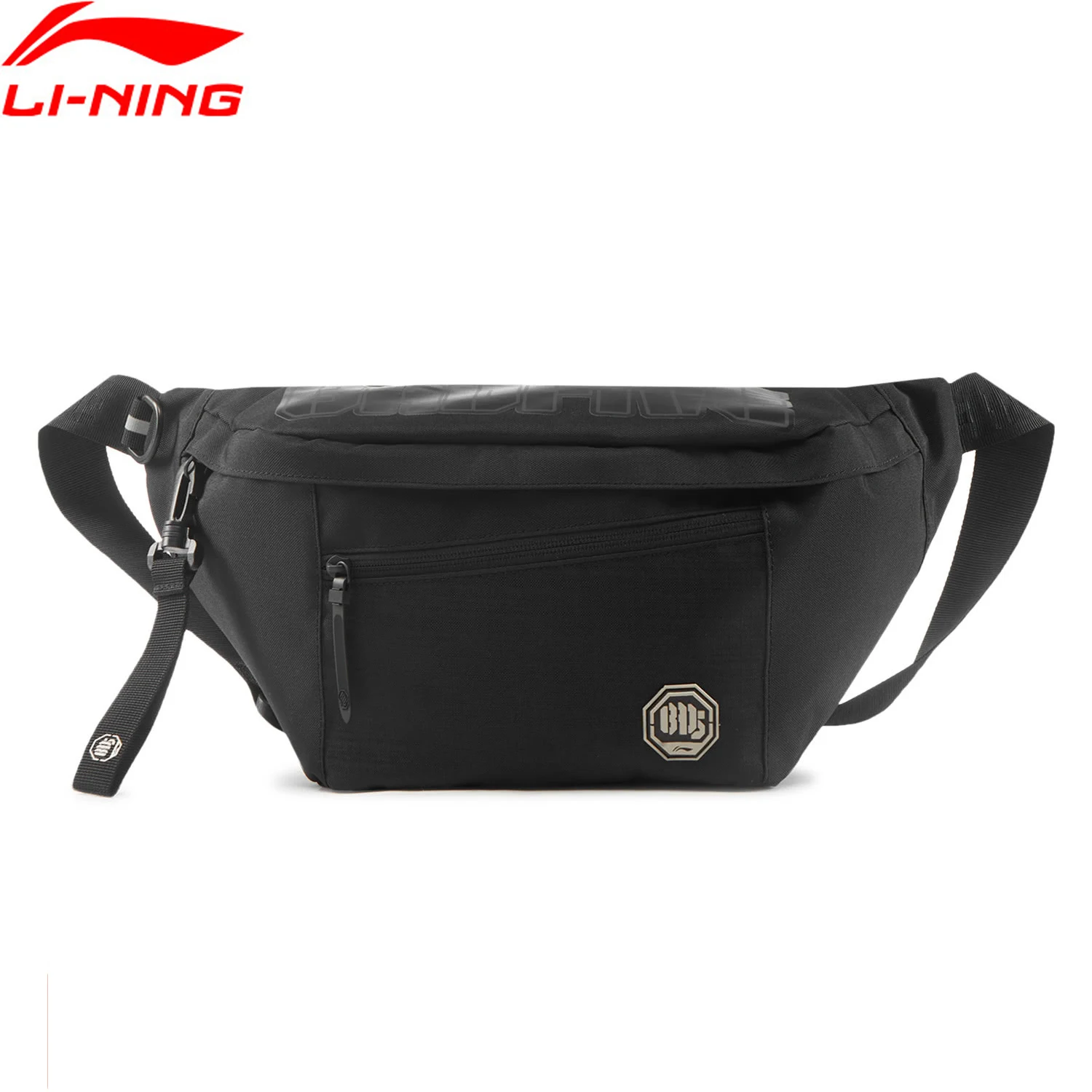Li-Ning unisex BADFIVE basketball chest bag AT PROOF SMART 420*100*185mm Polyester Men Women Crossbody Bags ABDV001