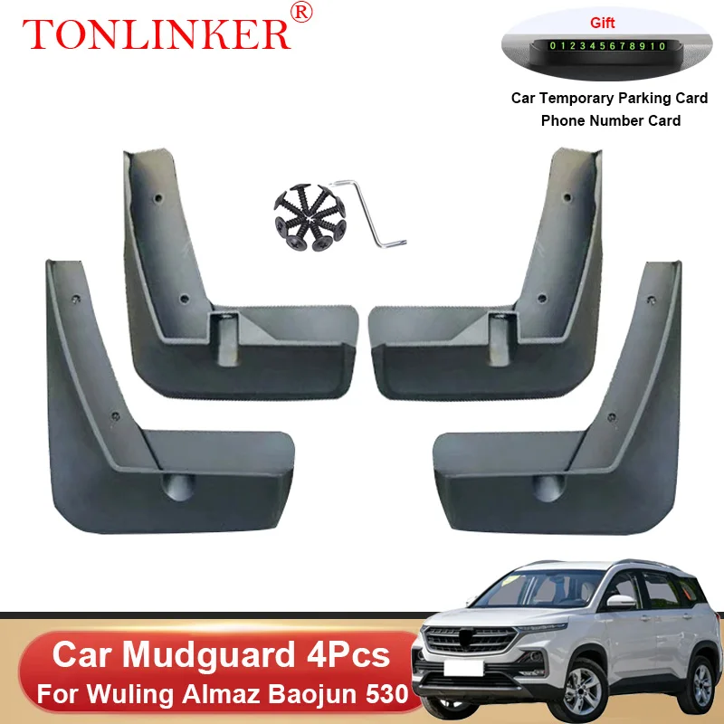 TONLINKER Car Mudguard For Wuling Almaz Baojun 530