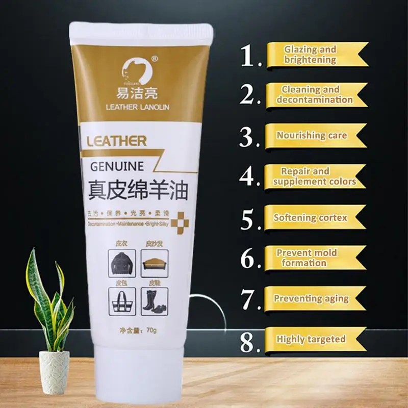 Waterproof Shoe Polish Leather Maintenance Oil Polisher Cleaning Tool For Artifact Refurbished Changing Care White Brown Black 6