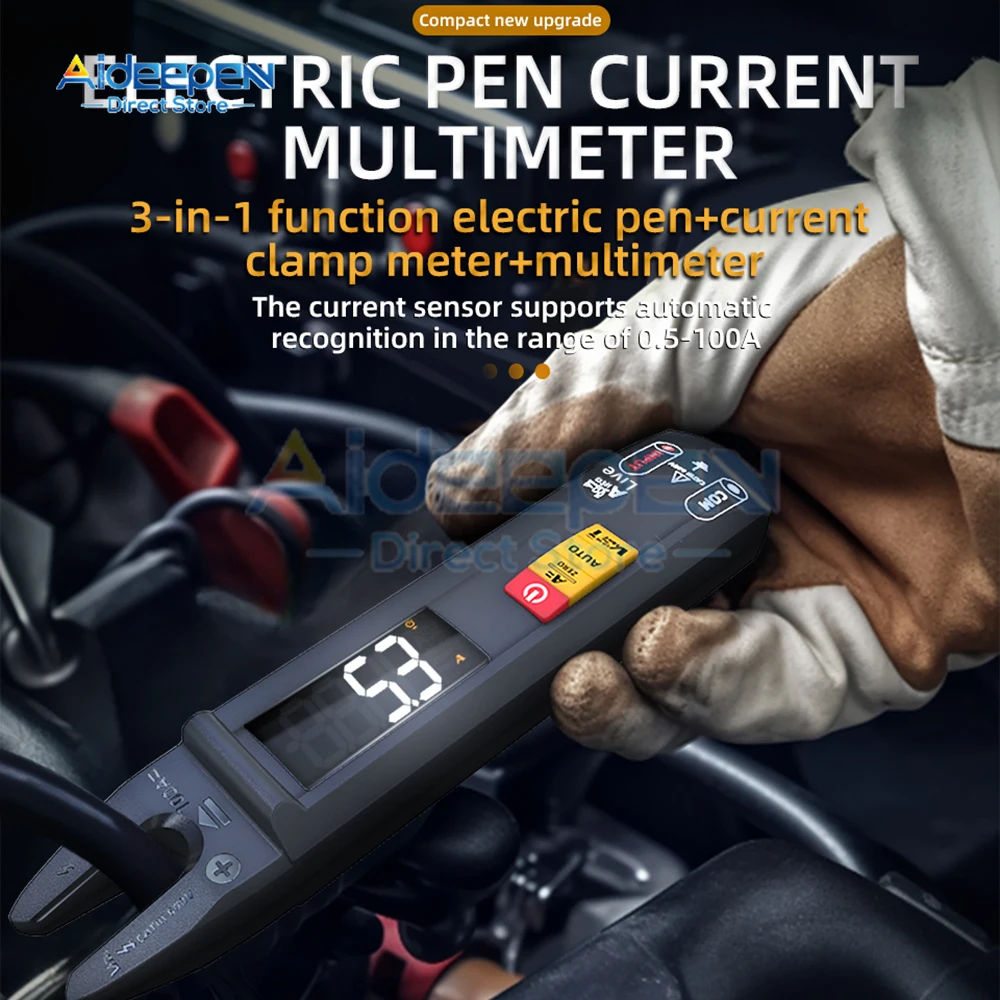 

U0 Digital Multimeter Pen Type 4000 Counts Professional Meter Non-Contact Auto AC/DC Voltage Ohm Diode Tester Clamp Meter Tool