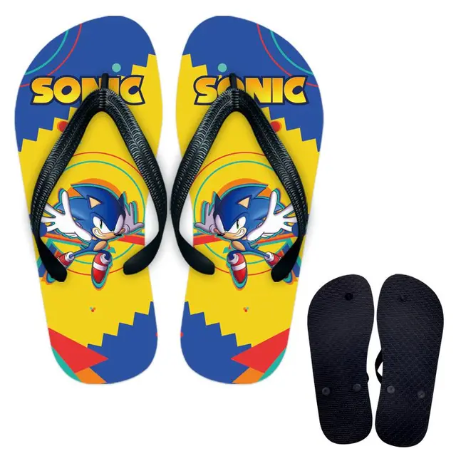 Sonic Adult Summer Slippers Toys Cartoon Hedgehog Flip Flops Home Shoes  Beach Shoes Action Figure Toys Couples Holiday Gift| | - AliExpress
