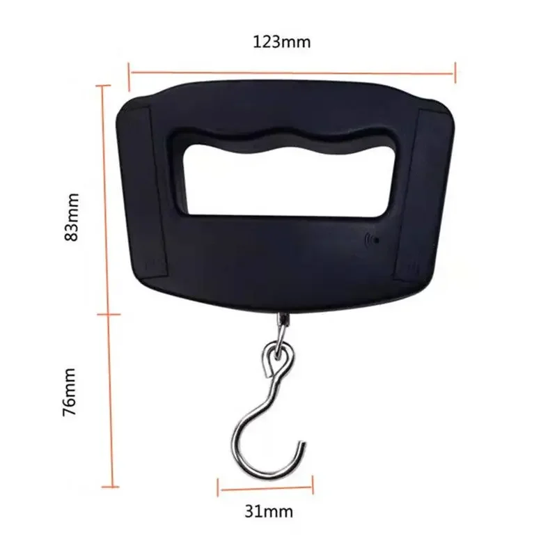 50kg/110lb LCD Portable Scale Digital Luggage Suitcase Scale Handled Travel Baggage Bag Fish Weighting Hook Hanging Scales portable scale digital scale luggage scale luggage weight scale weighing tools hanging scale