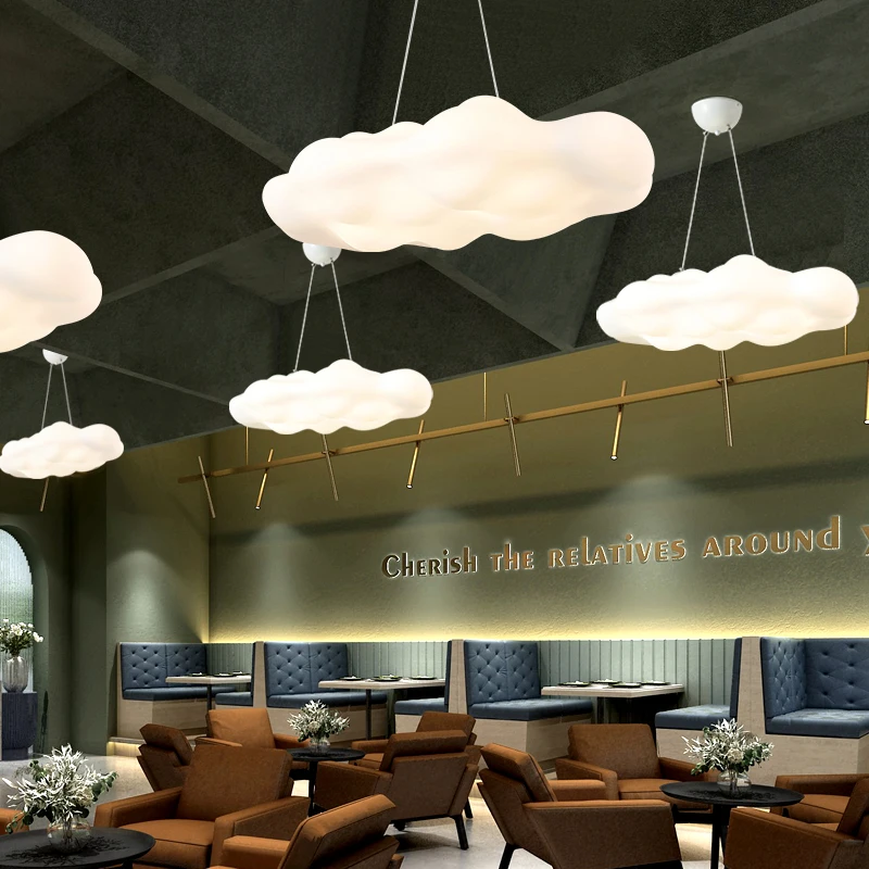 Suspension nuage acrylique design moderne Lampe Led suspendue en forme de nuage en acrylique design moderne luminaire d coratif d int