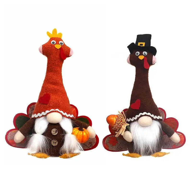 

Thanksgiving Faceless Dwarf Doll Turkey Designed Fall Decorations For Home Fall Gnomes Festival Party Home Decor With Pumpkin