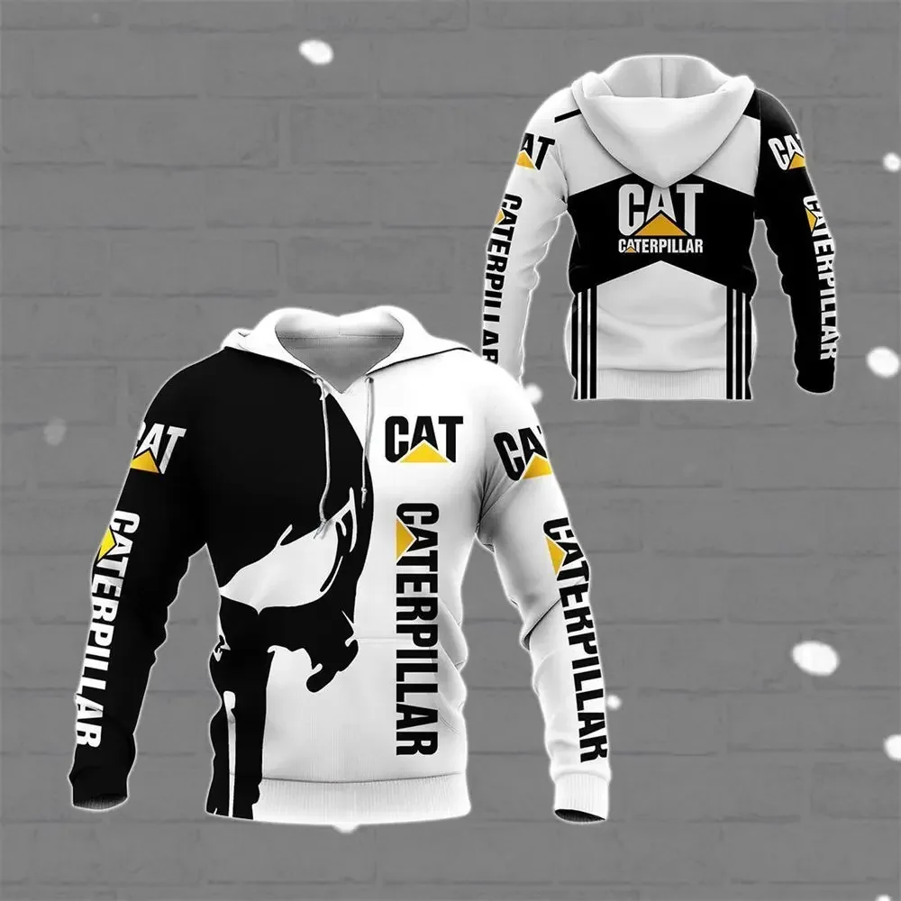 

Winter Fall Hooded Sweatshirt Husband Tracksuit Caterpillar Excavator 3d Print Graphic Men's Hoodies Zipper Unisex Sweatshirt