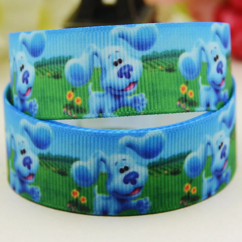 22Mm 25Mm 38Mm 75Mm Blues Clues Personaggio Dei Cartoni Animati Stampato Nastro Del Grosgrain Decorazione Del Partito 10 Yards X-05201