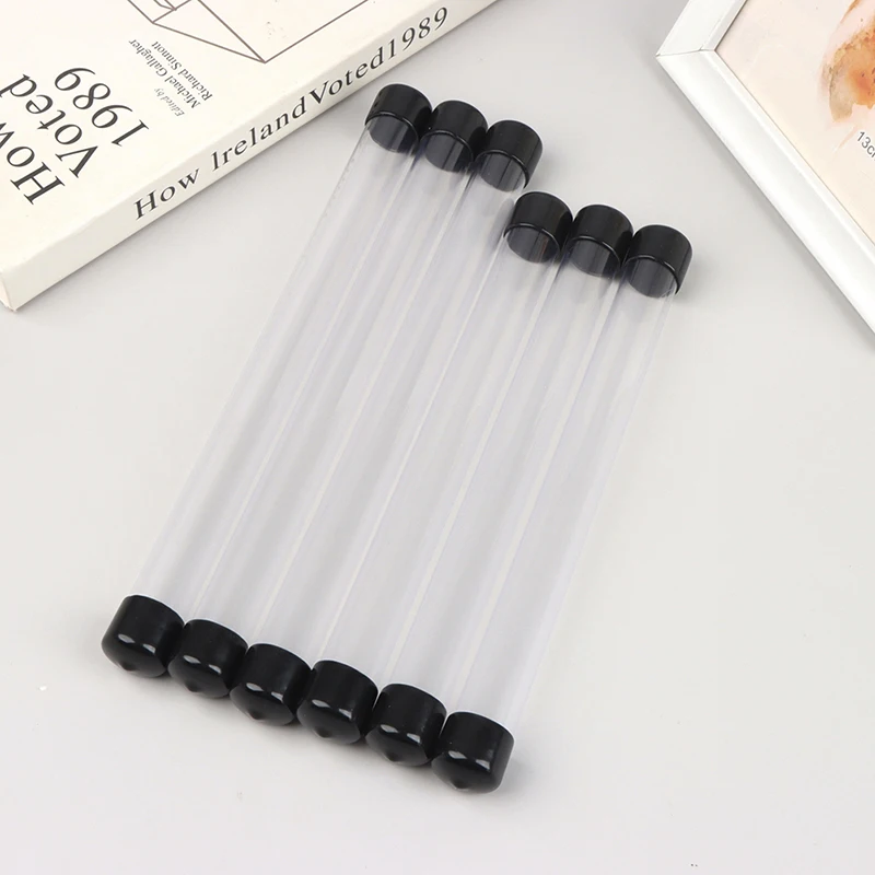 

22/25cm PVC Clear Pen Storage Tube Plastic Rotating Pen Holders Gift Pen Packaging Box Lightweight Cylindrical Tube Container