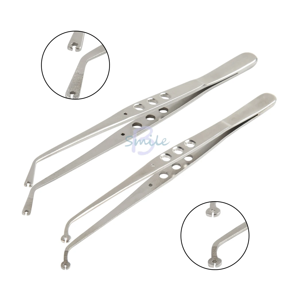 highqualityStainlessSteelDentalSurgicalSutureTweezerswithHoles