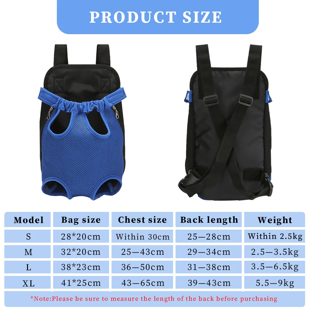 Blue Pet Backpack