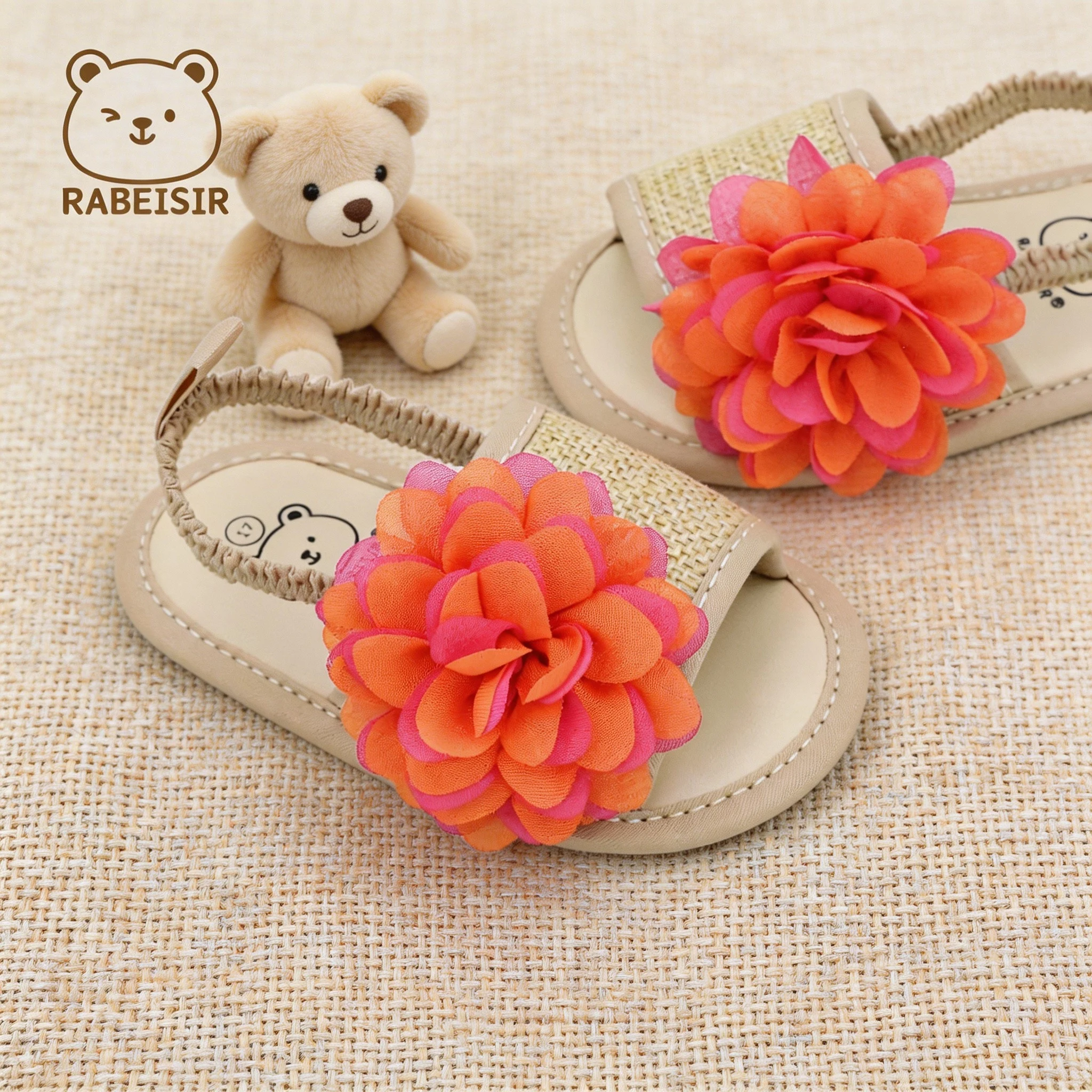 Girls' Front-Walking Shoes for Spring and Summer Baby Sandals 0-6-12-18 Months - 3