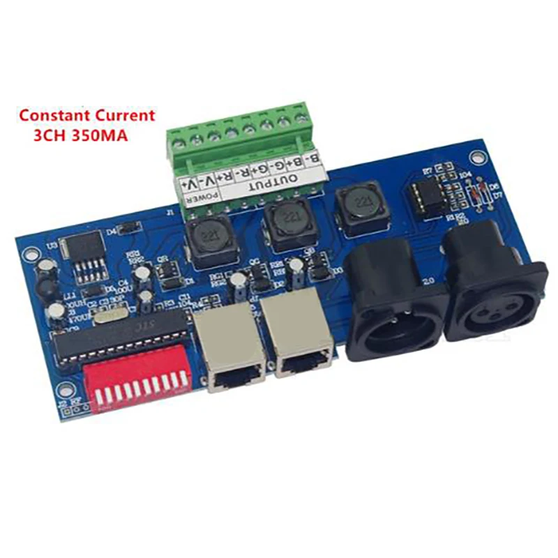 

3CH 350mA Each Color RGBW Dmx Controller DMX512 Decoder For Led Strip Lights Lamp Modules DC12V-24V Constant Current