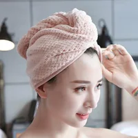 Quick Dry Towel New Quick Dry Head Shower Cap Towel Hair Wrap Soft Microfibre Bath Turban Magic Shower Cap Lady Turban Head Wrap 2