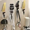 3PCS Nordic Guitar Decorative Hook Resin Craft Music Home Decor Wall Hook 1
