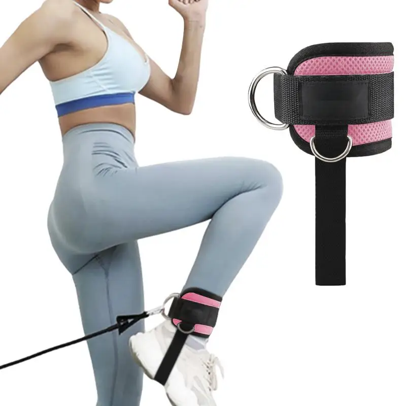 

Gym Ankle Straps Ankle Workout Cable Straps Double D-Ring Fitness Ankle Cuffs Ankle Workout Straps Glute Kick Back Strap For Hip