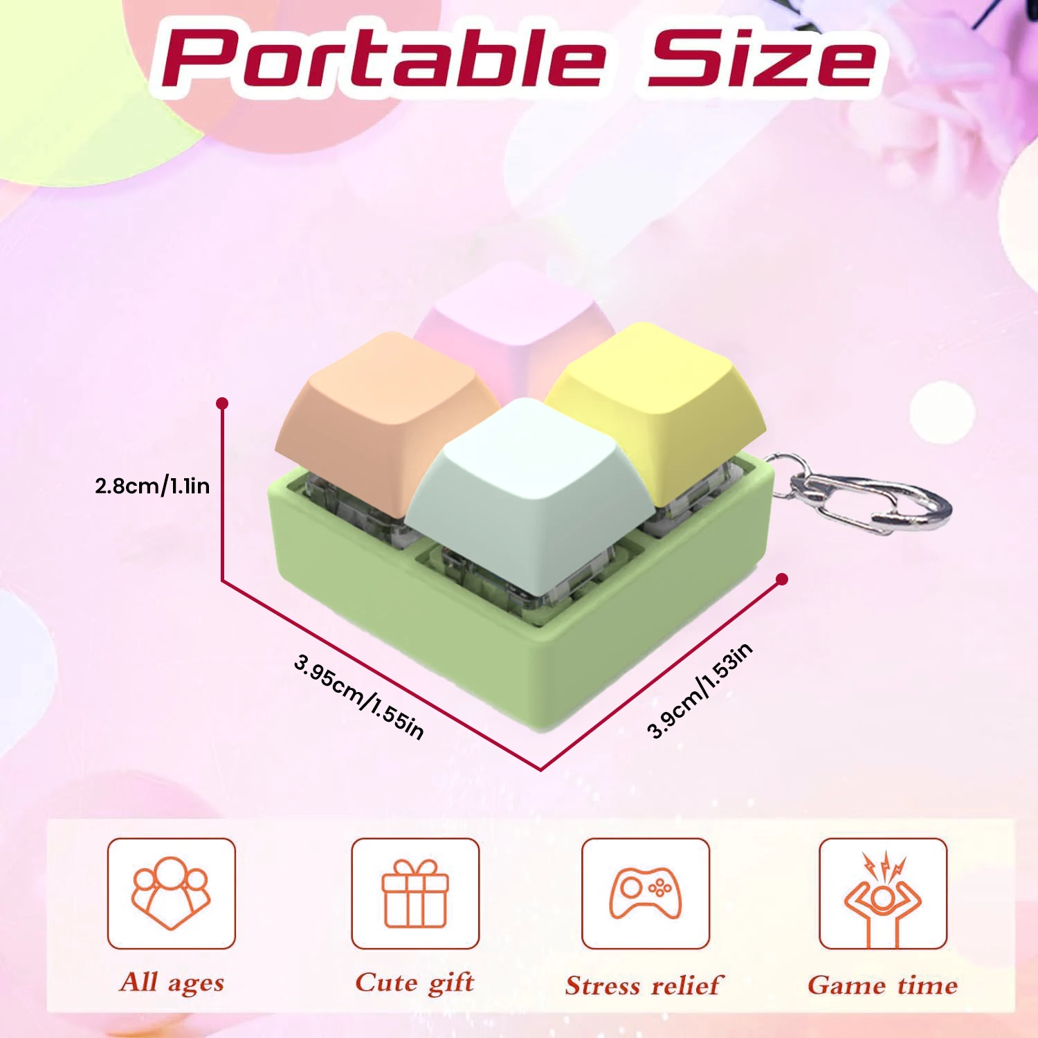 Decompression keyboard Stress Relieving Toys Release Stress Autism Anxiety Relieve Adult Kids Relief Anti-Stress Fingertip,fidget toys,anti stress toys,mini fingertip toy