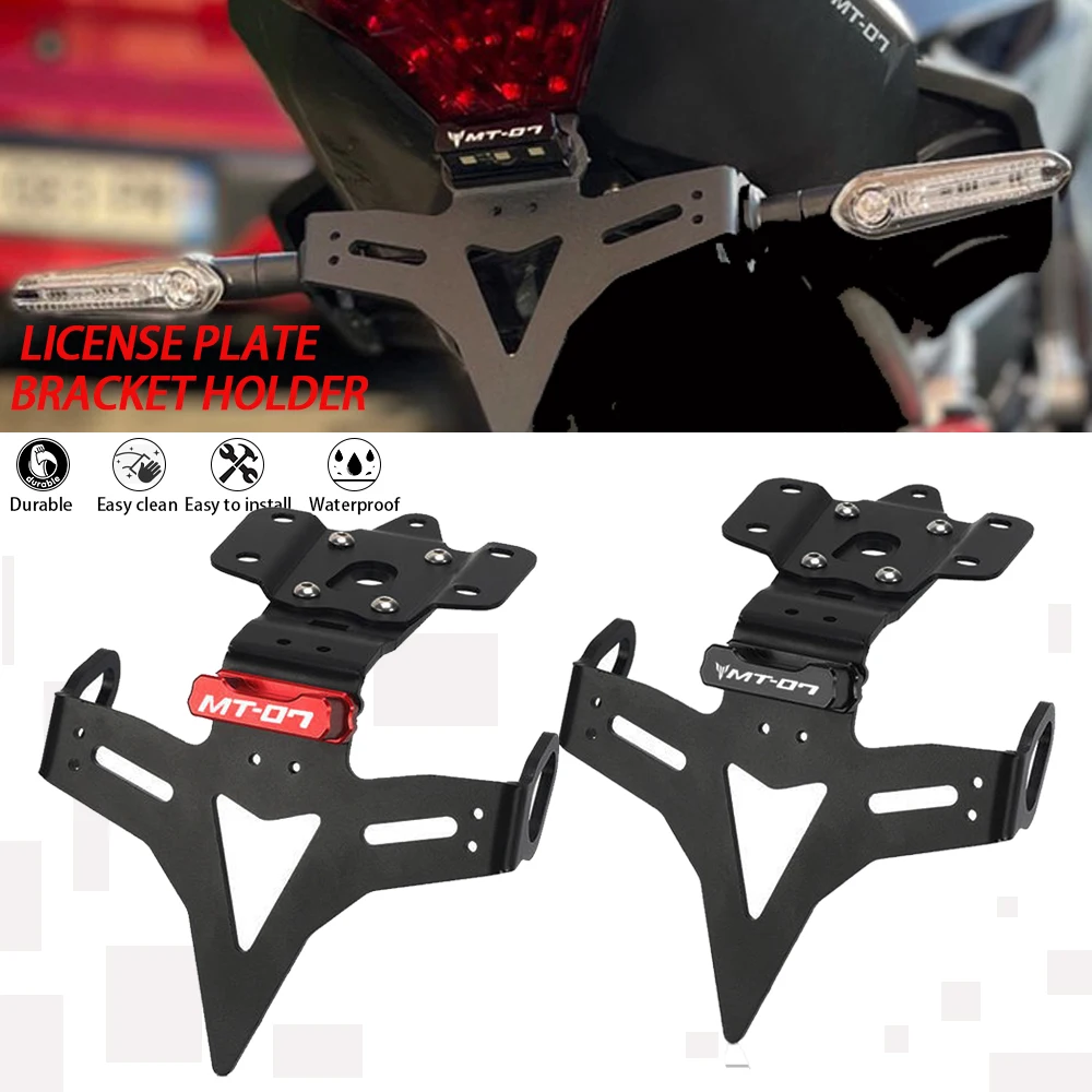 

2023 For Yamaha MT-07 MT 07 FZ-07 MT07 2013-2021 2022 CNC Motorcycle License Plate Holder Fender Eliminator Registration Bracket