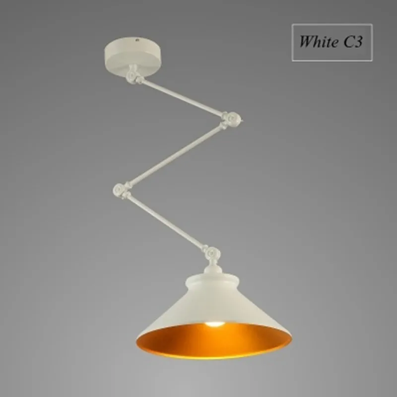 

Nordic DIY Personality Pendant Lights Folding Iron Lamp Hanging Lamp Bedroom Study Bar Restaurant Creative Adjustable Lights