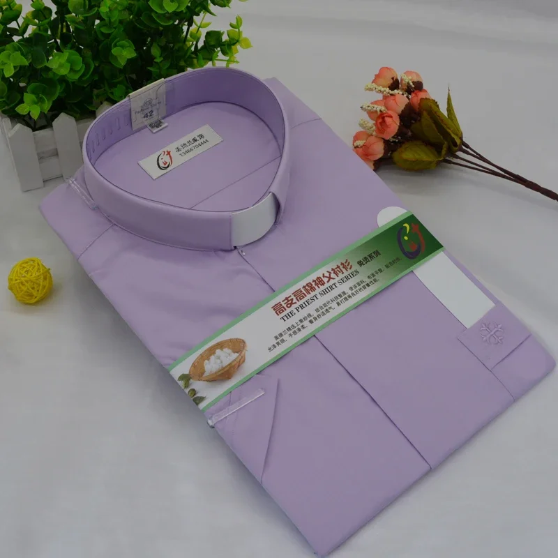 Chemise De Clergé Pour Femme, Chemise De Prêtre à Manches