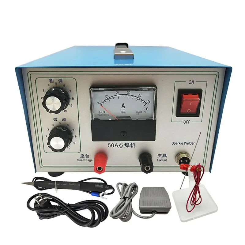 

50A Pulse Spot Laser Welding Machine Handheld High-power Butt Welder Tool Gold Silver and Copper Jewelry Welder Equipment